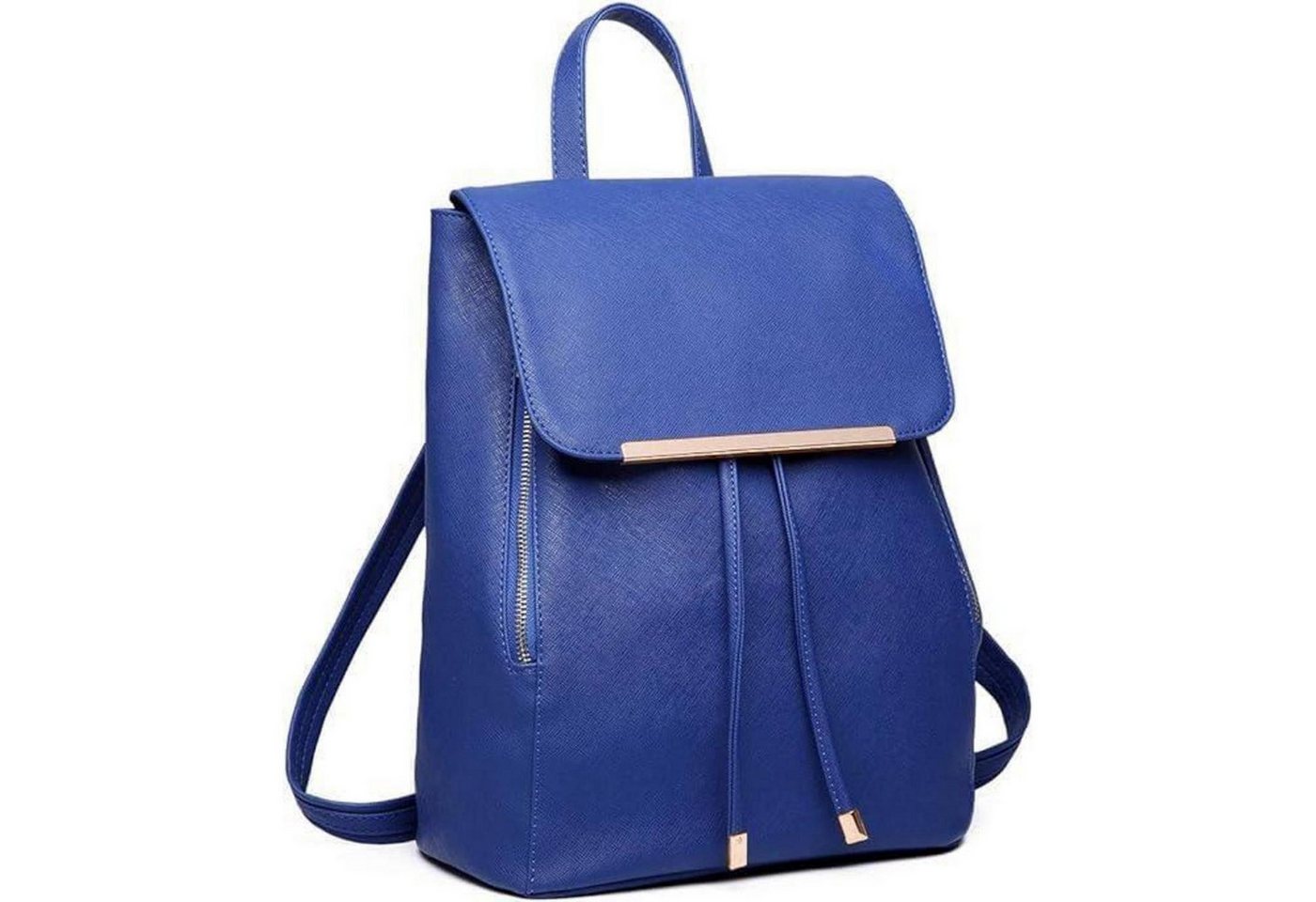 LuxusKollektion Cityrucksack Damen Rucksack Klein Wasserdicht Modern Cityrucksack PU Leder Grey von LuxusKollektion