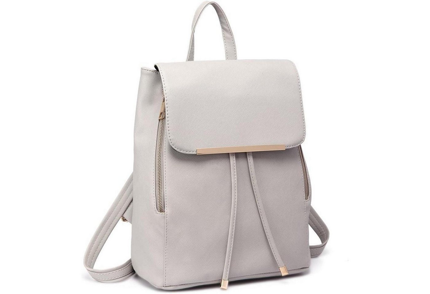 LuxusKollektion Cityrucksack Damen Rucksack Klein Wasserdicht Modern PU Leder Rücken Tascheinpunkt von LuxusKollektion