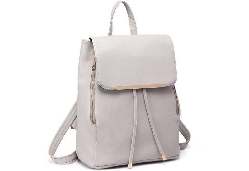 LuxusKollektion Cityrucksack Damen Rucksack Klein Wasserdicht Modern PU Leder Rücken Tascheinpunkt von LuxusKollektion
