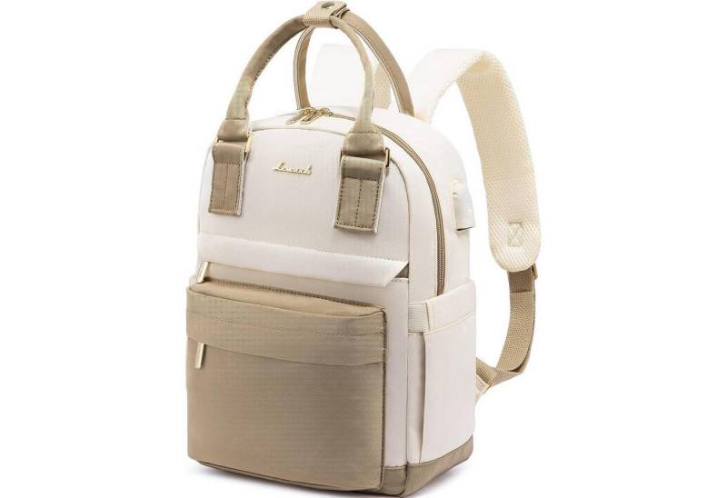 LuxusKollektion Cityrucksack Damen Rucksack Klein Wasserdicht USB Ladeanschluss Schwarz von LuxusKollektion