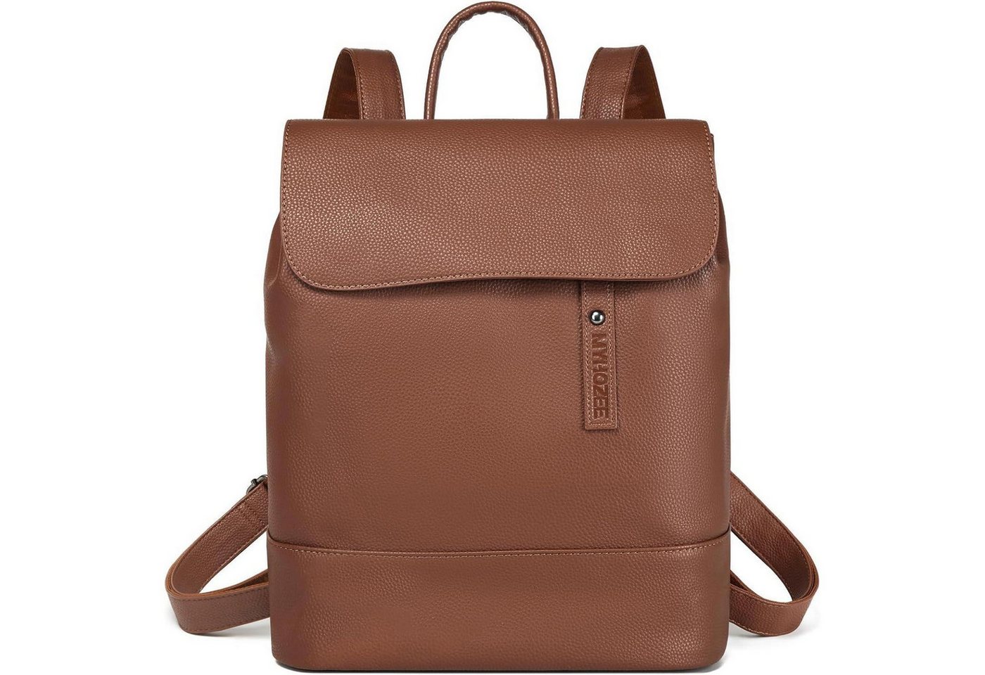 LuxusKollektion Cityrucksack Damen Rucksack PU Leder Anti Diebstahl Daypack 14 Zoll Wasserdicht von LuxusKollektion