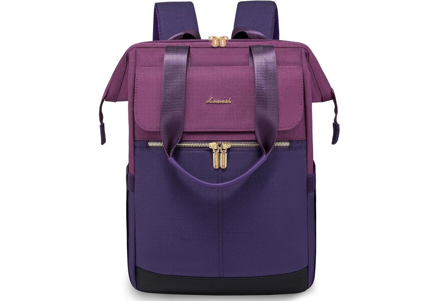 LuxusKollektion Cityrucksack Damen Rucksack lila Arbeitsrucksack modern Schultasche Cityrucksack von LuxusKollektion