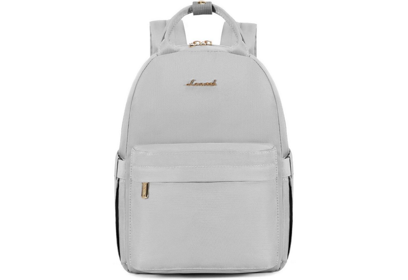LuxusKollektion Cityrucksack Kleiner Damen Rucksack 2in1 Mini Backpack Tagesrucksack Grau 11 Zoll von LuxusKollektion
