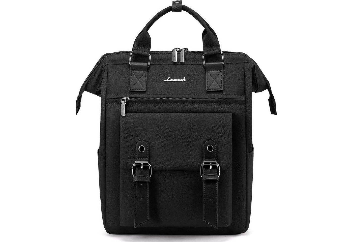 LuxusKollektion Cityrucksack Rucksack Damen Klein Wasserdicht Cityrucksack Schwarz von LuxusKollektion
