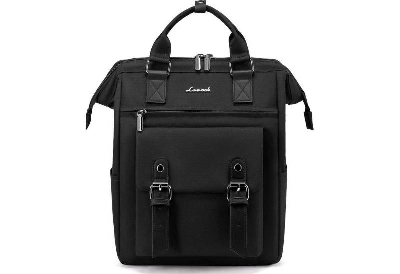 LuxusKollektion Cityrucksack Rucksack Damen Klein Wasserdicht Cityrucksack Schwarz von LuxusKollektion