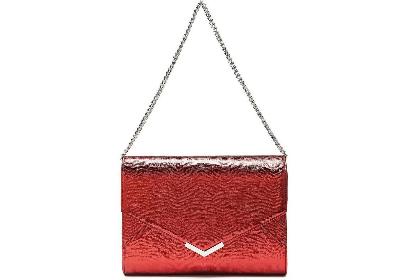 LuxusKollektion Clutch Clutch Damen Kettenriemen Abendtasche 3-3 Rot von LuxusKollektion