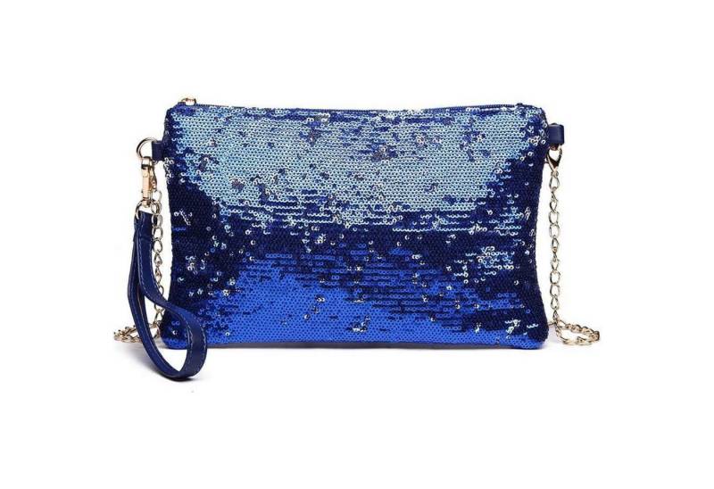 LuxusKollektion Clutch Damen Mini Pailletten Clutch Umhängetasche Schultertasche Magnetic von LuxusKollektion