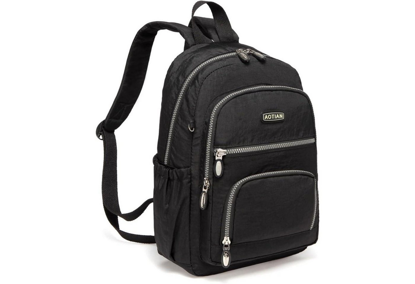 LuxusKollektion Daypack Rucksack Damen Tagesrucksack Daypack Nylon City Schwarz 9l von LuxusKollektion