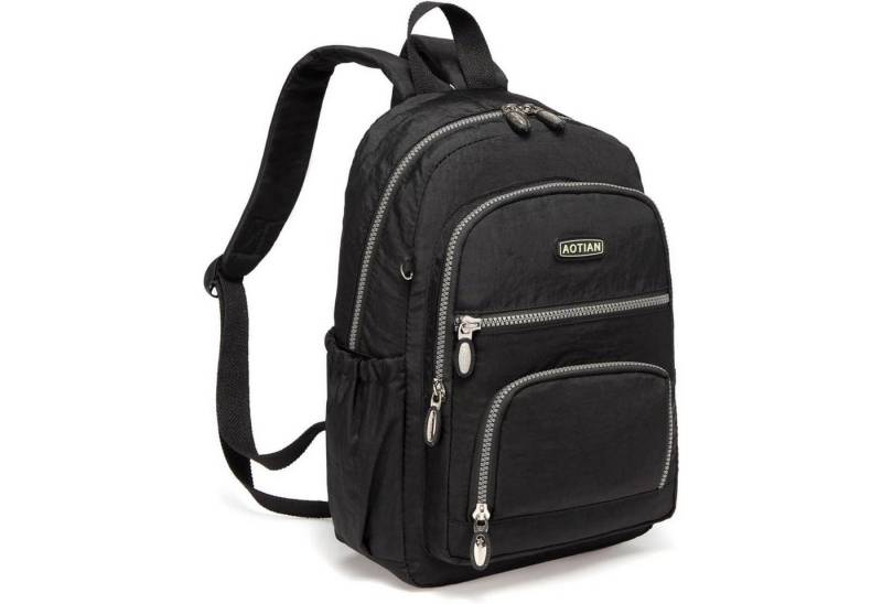 LuxusKollektion Daypack Rucksack Damen Tagesrucksack Daypack Nylon City Schwarz 9l von LuxusKollektion