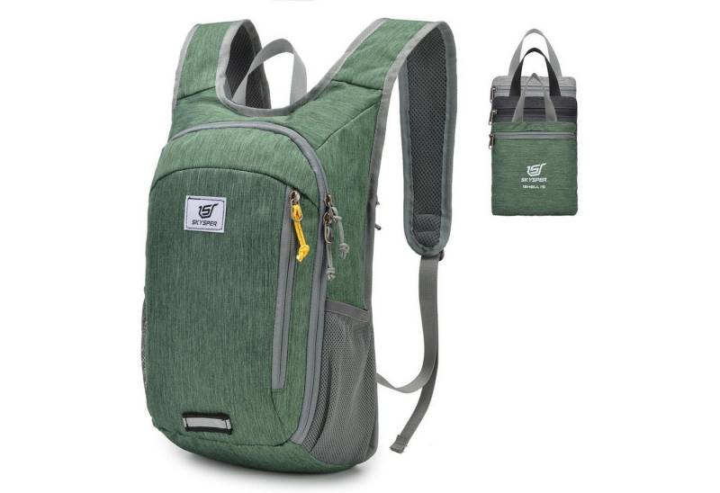LuxusKollektion Daypack Rucksack Faltbar Ultraleicht Wasserfest Daypack 20L 15L 10L S Grün von LuxusKollektion