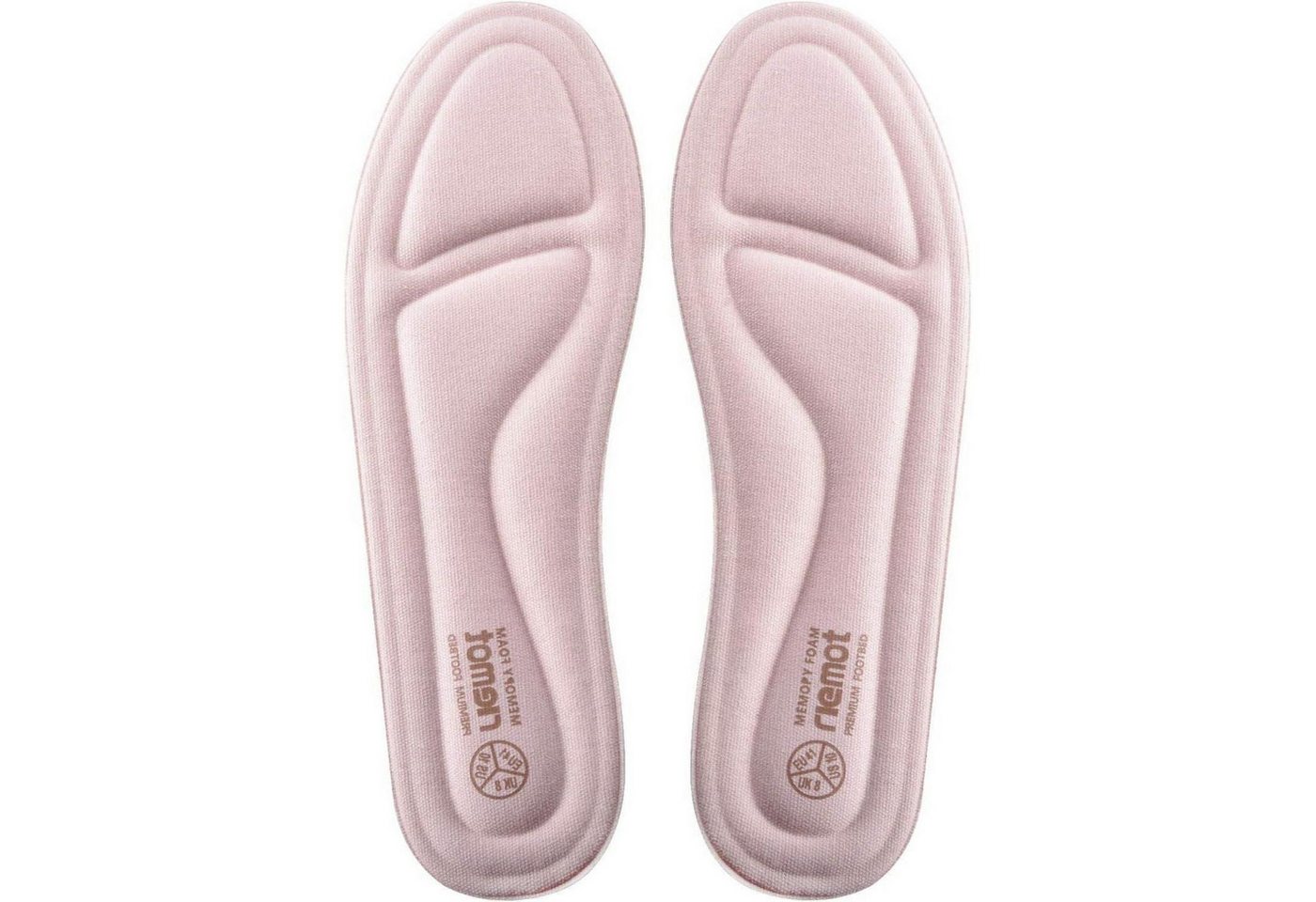 LuxusKollektion Einlegesohlen Einlegesohlen Memory Foam Herren Sneaker Stiefel Damen Rosa 39 von LuxusKollektion