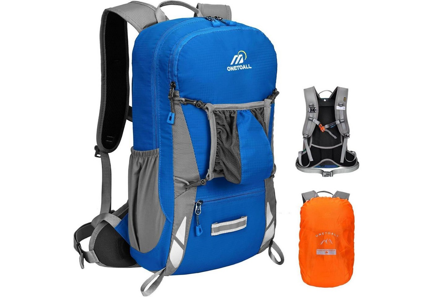 LuxusKollektion Fahrradrucksack Fahrradrucksack Regenschutz wasserdicht Rückenbelüftung Blau 18l von LuxusKollektion