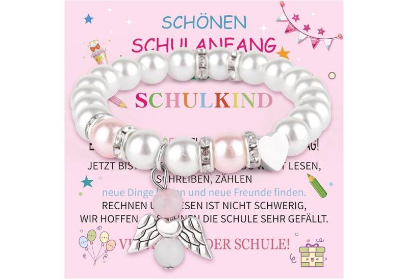 Shoppawhile Fingerring Geschenk Einschulung Mädchen Schulkind 2024 Armband Glücksbringer von Shoppawhile