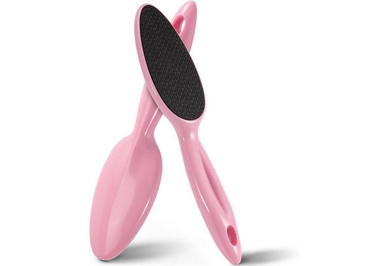 LuxusKollektion Fußraspel Hornhautentferner Nano Glas Langgriff Fußpflege Rosa von LuxusKollektion