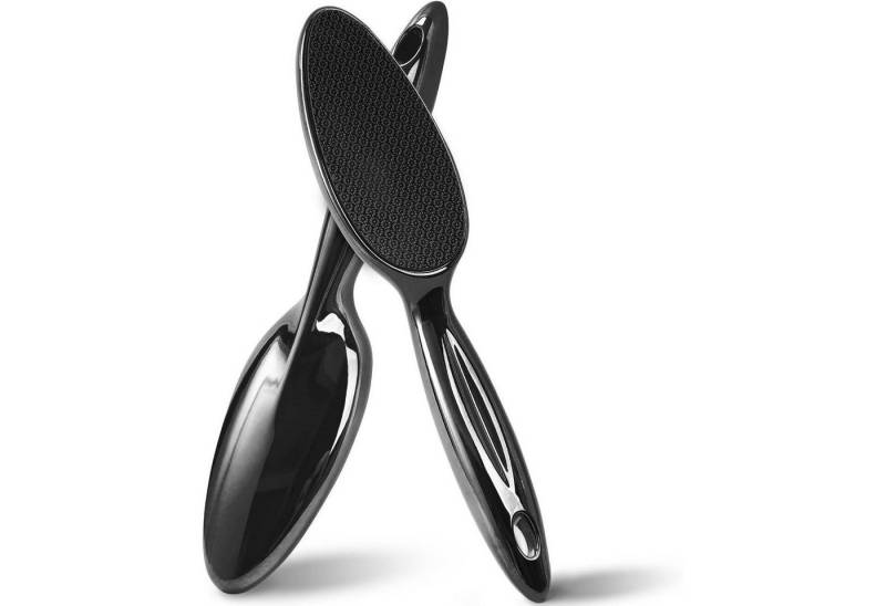 LuxusKollektion Fußraspel Hornhautentferner Nano Glas Langgriff Fußpflege Schwarz von LuxusKollektion