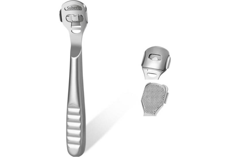 LuxusKollektion Fußraspel Hornhauthobel Hornhautraspel Edelstahl 10Klingen Fußhobel E von LuxusKollektion
