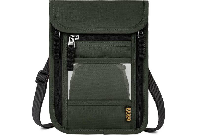 LuxusKollektion Gürteltasche Brustbeutel RFID Schutz Reise Brusttasche Mehrere Taschen für Bargeld von LuxusKollektion