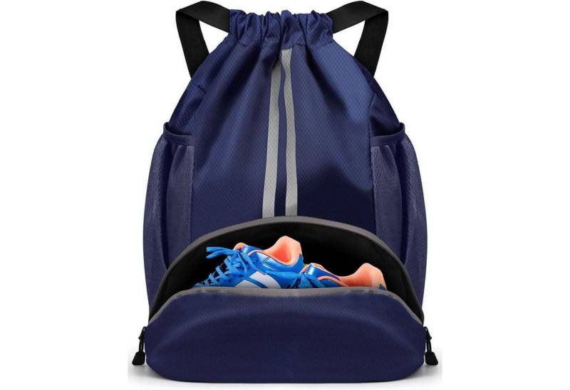 LuxusKollektion Gymsack Turnbeutel Fußballtasche Rucksack Kordelzug Tunnelzug Gymsack von LuxusKollektion