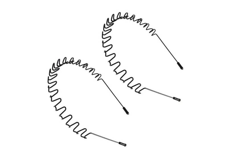 LuxusKollektion Haarband 2er Set Metall Haarband Wave Stirnband elastisch rutschfest Outdoor von LuxusKollektion