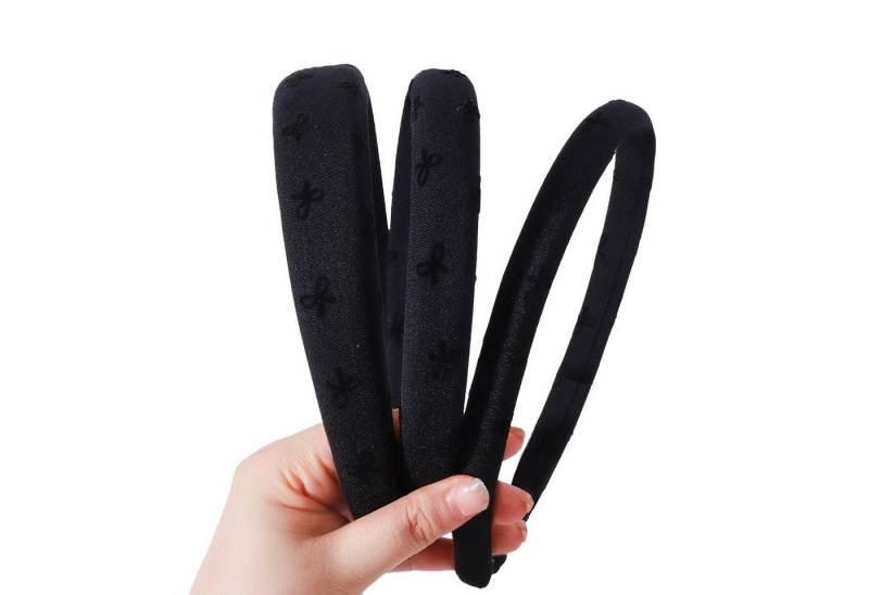 LuxusKollektion Haarband 3er Set Schwarze Kopfbänder für Frauen Mädchen Haarbänder von LuxusKollektion