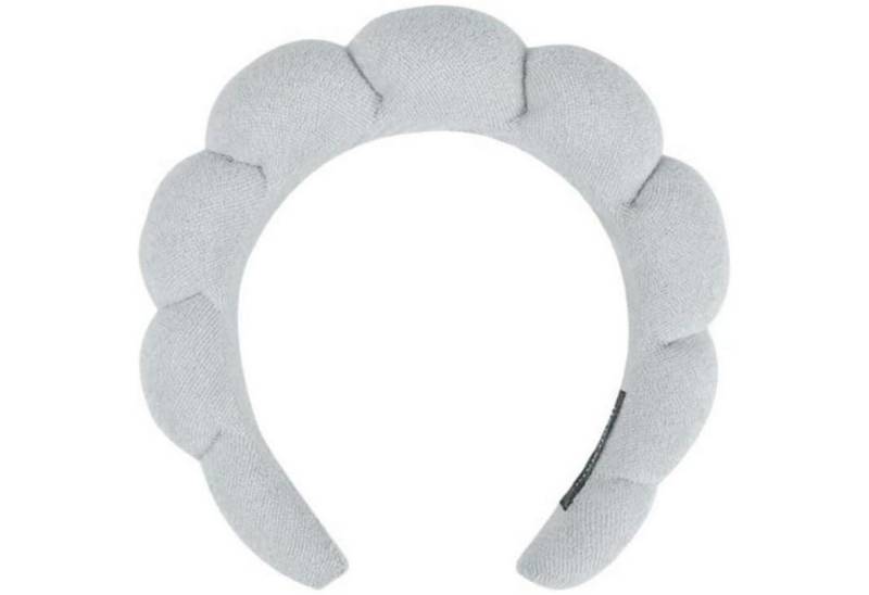 LuxusKollektion Haarband Spa-Stirnband Damen Schwamm Make-up Hautpflege Wolken Frottee - Blau von LuxusKollektion