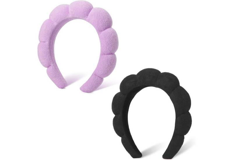 LuxusKollektion Haarband Spa-Stirnband Damen Schwamm-Stirnband Wolken weiches Frottee-Stirnband von LuxusKollektion