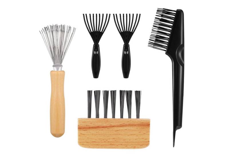 Opopark Haarbürste 5er Set Haarbürstenreiniger Werkzeug, Metalldraht Rechen von Opopark