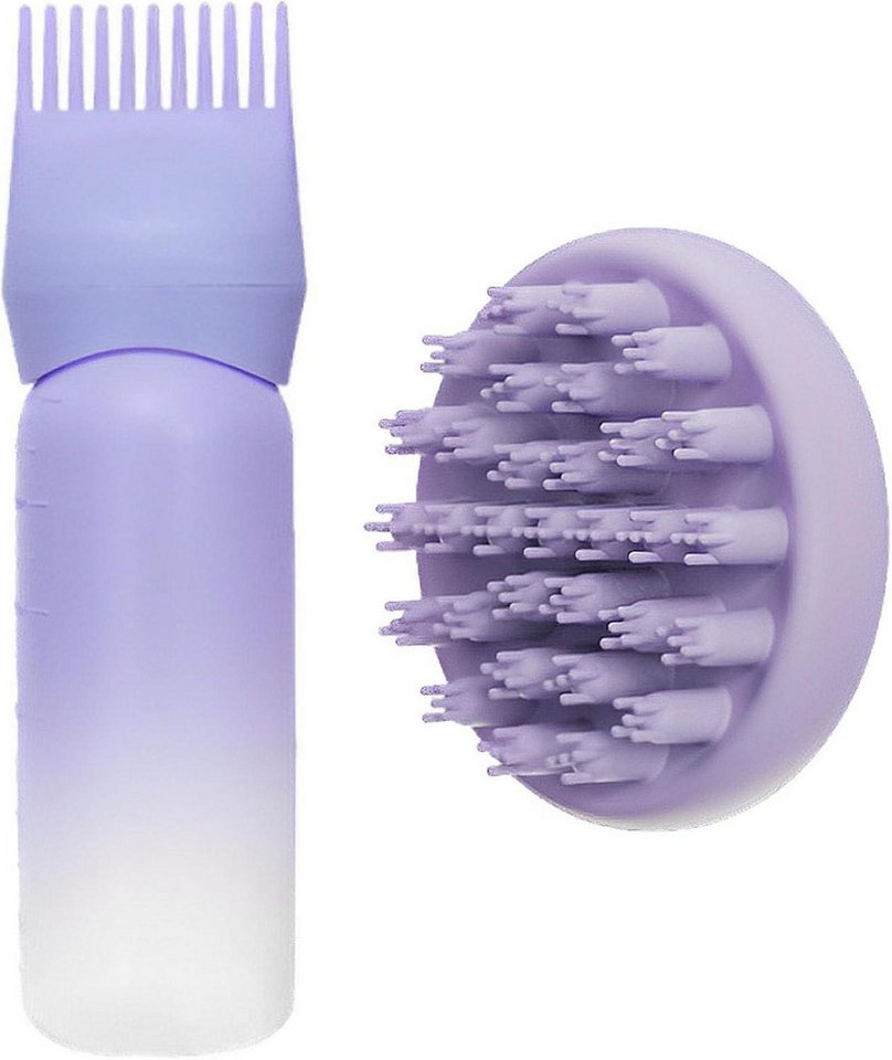 LuxusKollektion Haarbürste Haaröl Applikator mit Scalp Massager und Flasche, lila - Haarstyling LuxusKollektion Haarbürste Haaröl Applikator mit Scalp Massager und Flasche, lila - Haarstyling von LuxusKollektion