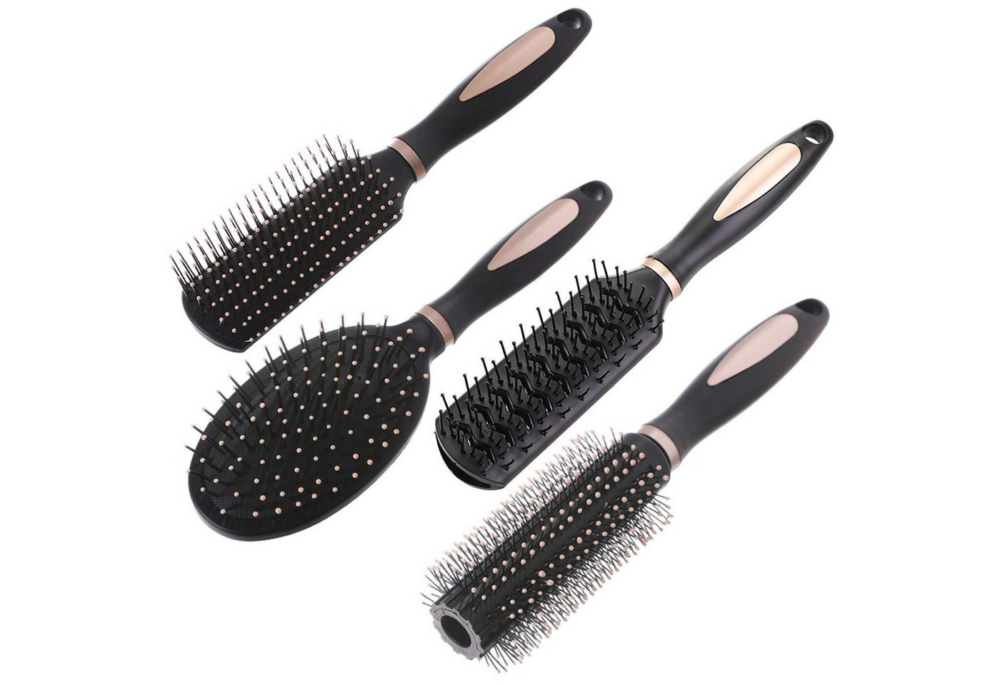 LuxusKollektion Haarbürsten-Set 4er Set antistatische Haarbürsten für Damen, Herren & Kinder von LuxusKollektion