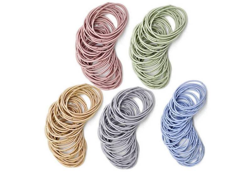 LuxusKollektion Haargummi 100 Stück Bunte Haargummis Mädchen Elastische Haarbänder von LuxusKollektion