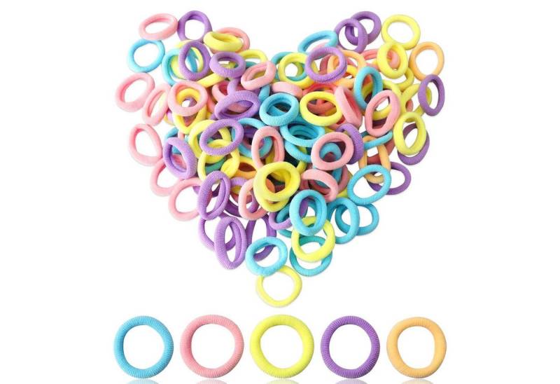 LuxusKollektion Haargummi 120 Stück Haargummis Mädchen Baby Zopfgummis Mini Haarband 5 Farben von LuxusKollektion