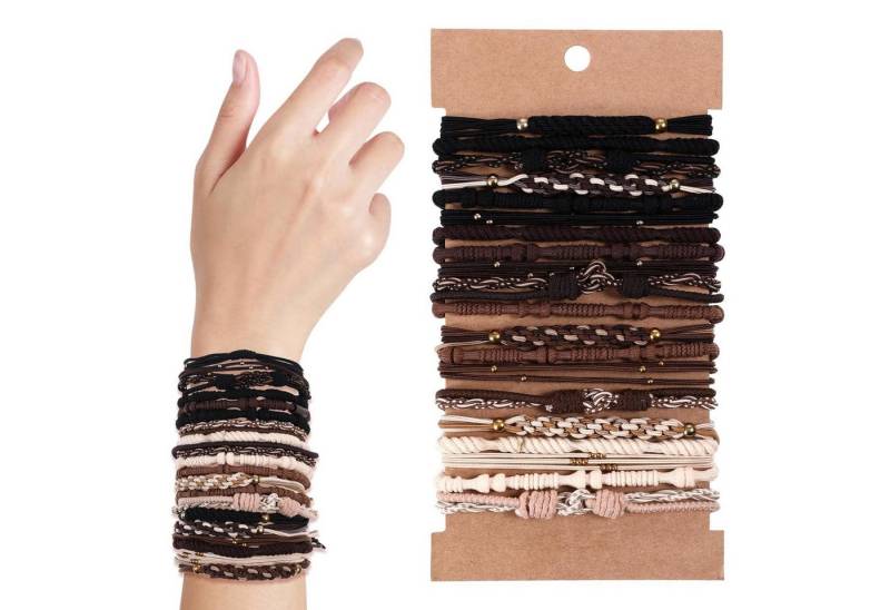 LuxusKollektion Haargummi 20er Set Boho Haargummis Damen - Geflochtene Elastische Haarbänder LuxusKollektion Haargummi 20er Set Boho Haargummis Damen - Geflochtene Elastische Haarbänder von LuxusKollektion