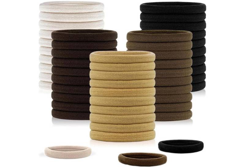 LuxusKollektion Haargummi 50er Pack Haargummis Damen Mädchen, Ohne Metall Zopfgummi, Premium von LuxusKollektion
