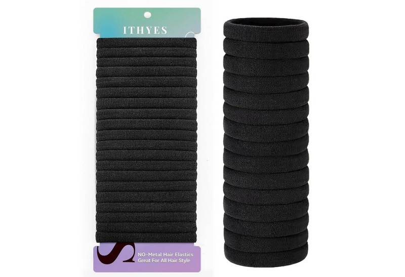 LuxusKollektion Haargummi Haargummi Damen 20 Stück Schwarz Elastisch Haarbänder Scrunchies von LuxusKollektion