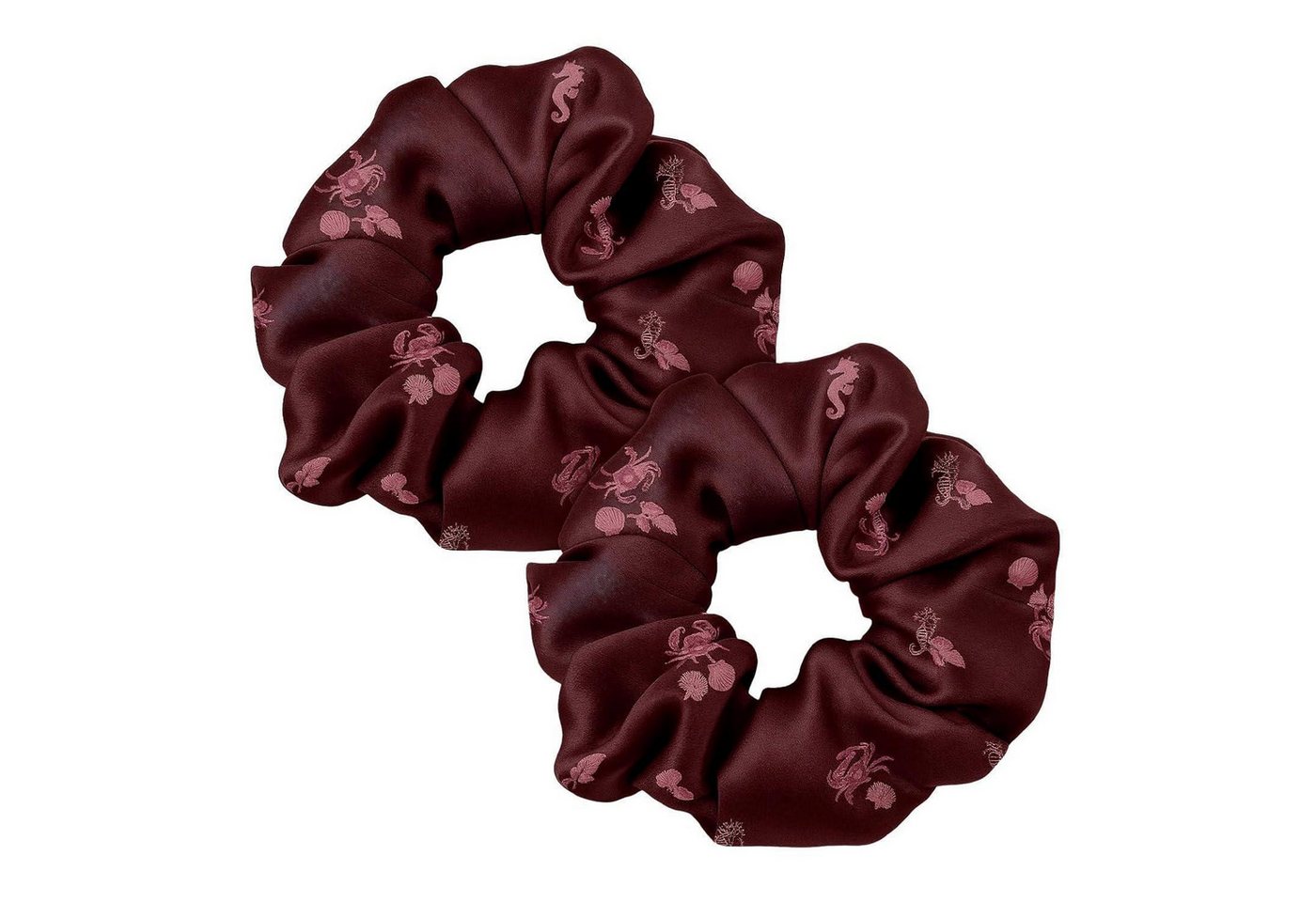 LuxusKollektion Haargummi Haargummis Seide Damen Pferdeschwanz Haarband 1 stück 2er Pack Krebs von LuxusKollektion