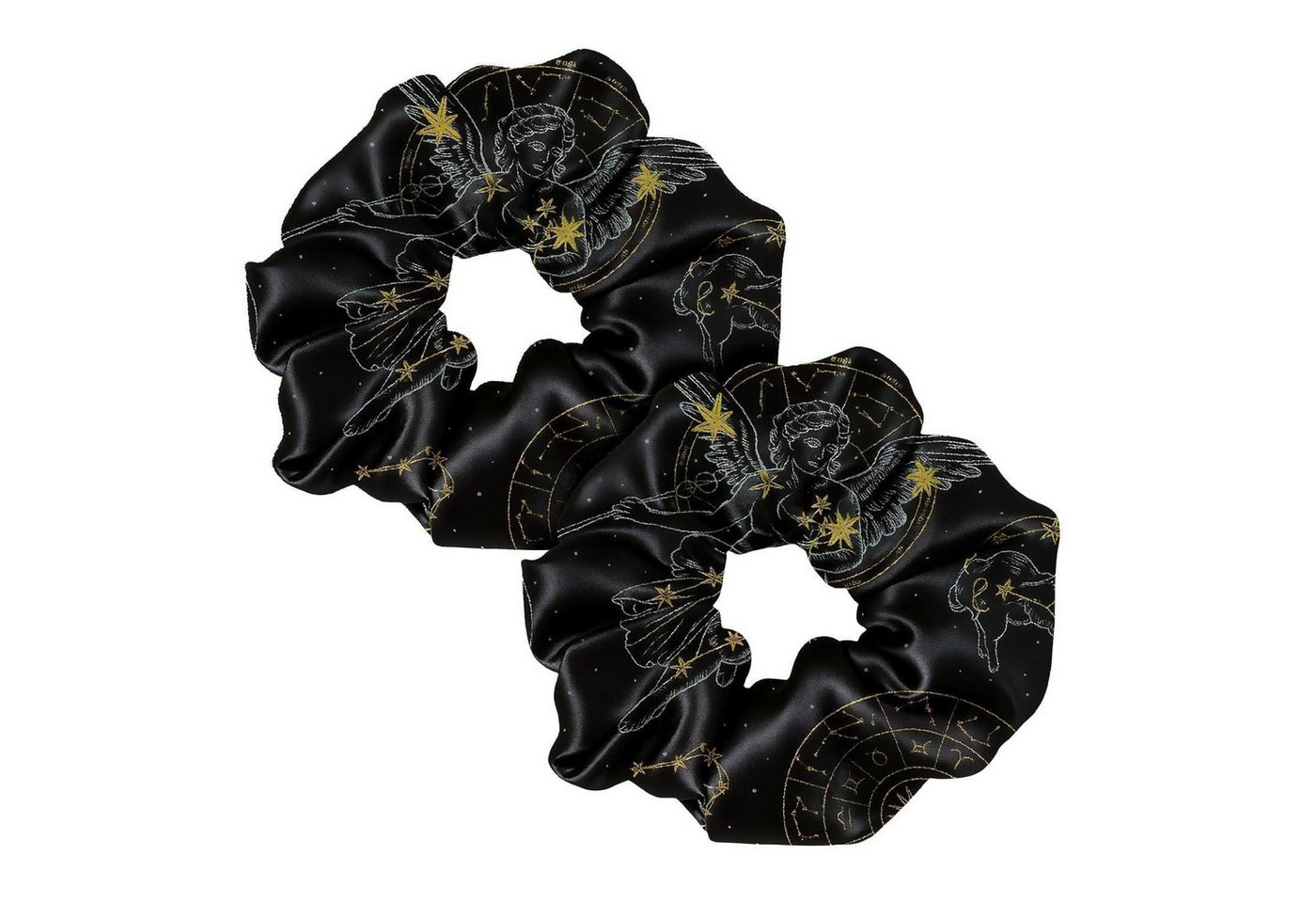 LuxusKollektion Haargummi Haarringe Seide Damen 1 stück (2er Pack) Jungfrau von LuxusKollektion