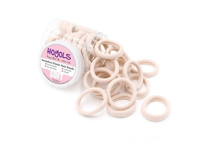 LuxusKollektion Haargummi Weiche elastische Haargummis 50 Stk. Nylon Pferdeschwanz Halter von LuxusKollektion