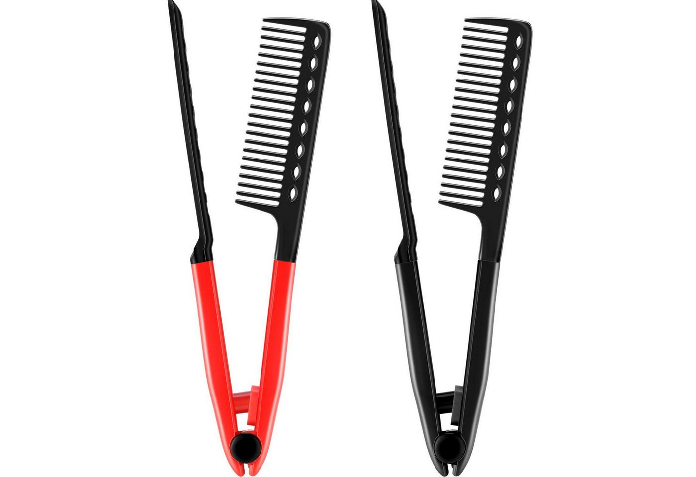 LuxusKollektion Haarkamm 2er Set Flachkamm Glättkamm Haarbürste Friseur Styling V-förmiger Kamm LuxusKollektion Haarkamm 2er Set Flachkamm Glättkamm Haarbürste Friseur Styling V-förmiger Kamm von LuxusKollektion