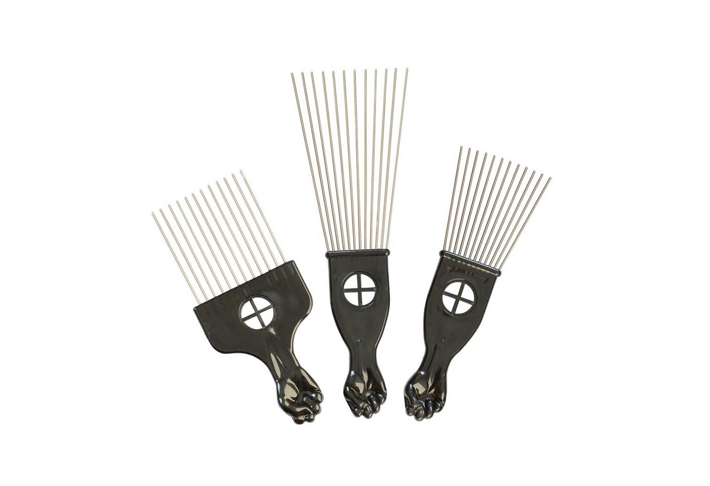 LuxusKollektion Haarkamm 3er Set Afro Kamm Metall Breitzahn Haar Pick Styling Tools LuxusKollektion Haarkamm 3er Set Afro Kamm Metall Breitzahn Haar Pick Styling Tools von LuxusKollektion