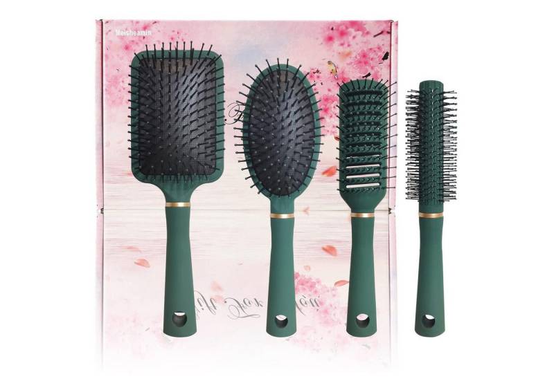 LuxusKollektion Haarkamm 4-teiliges Haarbürsten-Set für Damen und Kinder, entwirrende flexible von LuxusKollektion