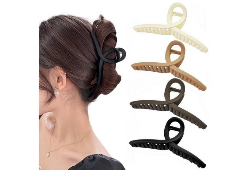 LuxusKollektion Haarklammer 4 Stück Extra große Haarklammer 13cm Haarspangen für dickes Haar von LuxusKollektion