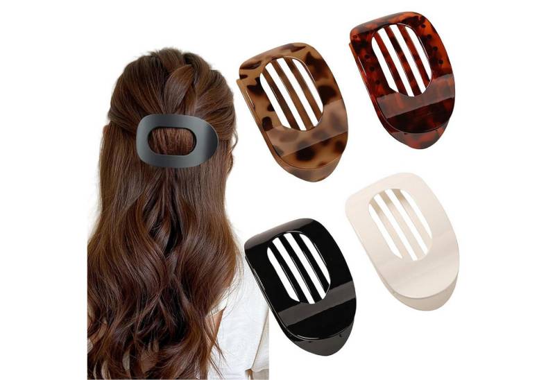 LuxusKollektion Haarklammer 4-Teiliges Haarklammer Set Damen Haarspange Flach Clip, Damen Haar von LuxusKollektion