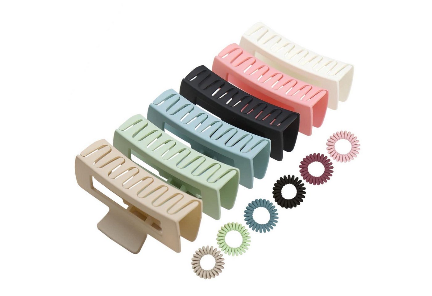 LuxusKollektion Haarklammer Große Haarklammer Rutschfest Rechteckig Damen 11cm Hair Clip - 6 von LuxusKollektion