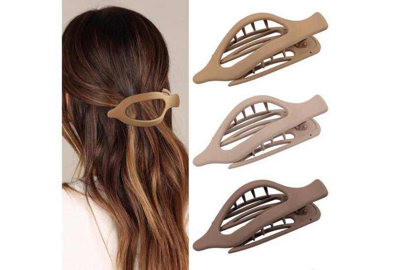 LuxusKollektion Haarklammer Haarklammer Groß 3 Stück Damen Haarspangen Rutschfest Französische von LuxusKollektion