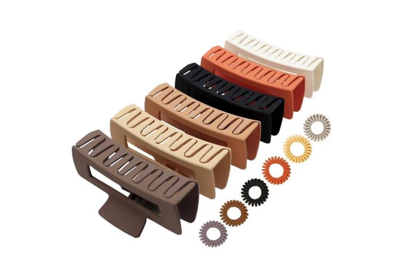 LuxusKollektion Haarklammer Haarklammer Groß Rutschfest Haarspange Damen 11 cm Acrylmaterial6 von LuxusKollektion