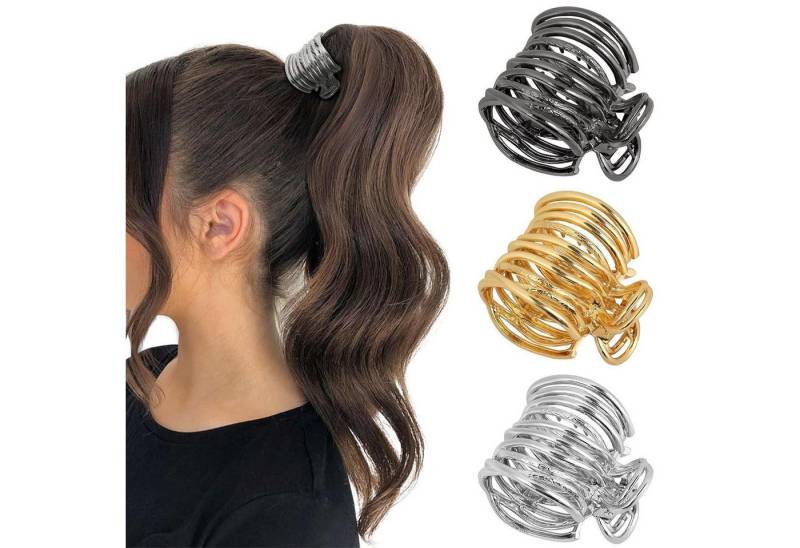 LuxusKollektion Haarklammer Haarklammer Metall Pferdeschwanz Clips Haarspangen Damen Rutschfest von LuxusKollektion