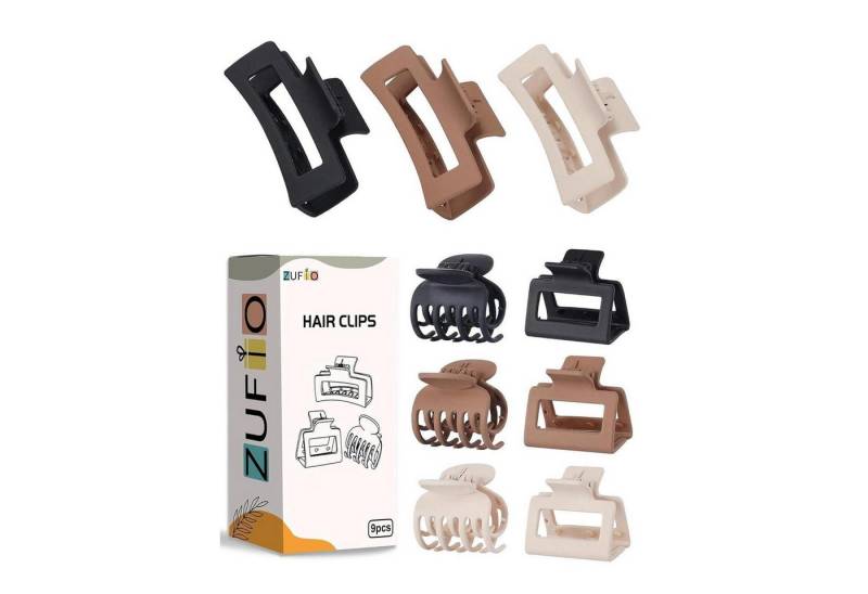 LuxusKollektion Haarklammer Haarklammern 3 Stile medium klein Damen rechteckig quadratisch 9 Stück von LuxusKollektion