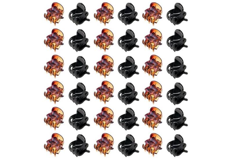Aucuu Haarklammer Haarklammern 36 Stück Mini Haarspangen Klaue Clips Kunststoff von Aucuu