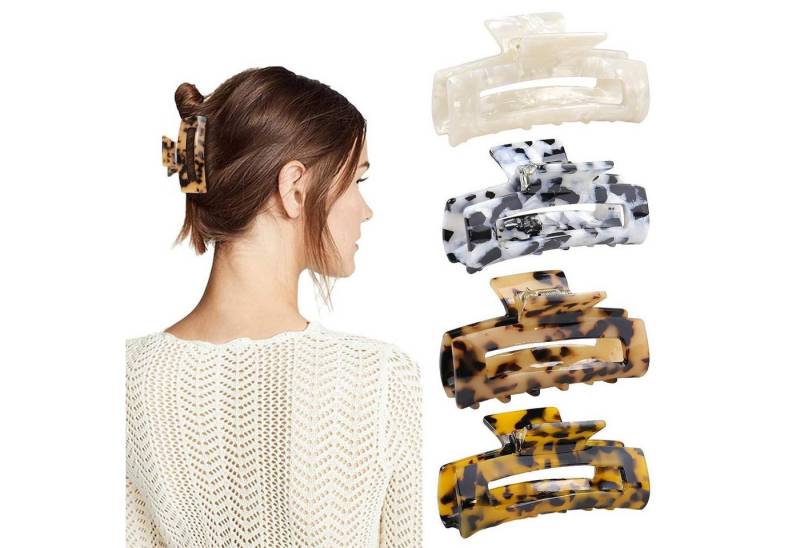 LuxusKollektion Haarklammer Haarklammern Set Rutschfeste Haarspangen Damen Leoparden Haarschmuck von LuxusKollektion