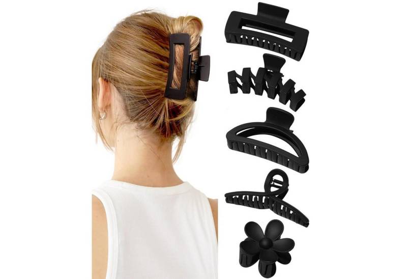LuxusKollektion Haarklammer Matte Haarspangen Damen Set 5 Stück Große Haarklammern für Dickes Haar von LuxusKollektion